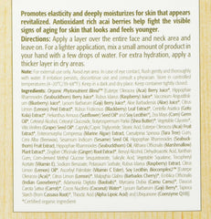Eminence natural ingredient close-up highlighting acai and shea butter benefits