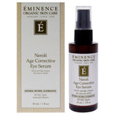 Eminence front bottle showing bottle design and clear product benefit