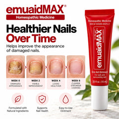 tea tree oil droplet and botanicals highlighting emuaid natural nourishment