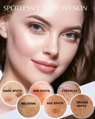 EnaSkin applied to facial spot demonstrating targeted correction benefit