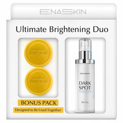 EnaSkin front packaging showing serum and soap as a complete routine