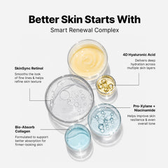 EnaSkin cream texture close-up highlighting smooth hydrating finish