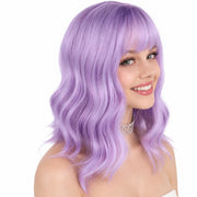 eNilecor front view lavender bob showing sharp color and flattering cut