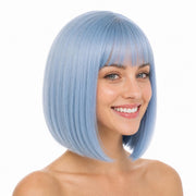 eNilecor short bob front view showing natural look and flattering fit