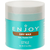 Enjoy brand dry wax front jar showing matte packaging and size benefit