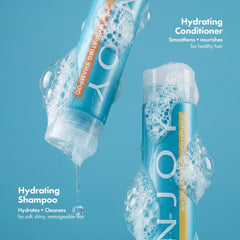Enjoy conditioner label closeup highlighting ingredients and color-safe benefit