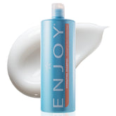 Enjoy front bottle showing clear label and volume benefit
