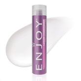 Enjoy front bottle shot showing product packaging and easy-pour benefit