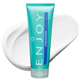 Enjoy straightener front jar showing packaging and product size benefit