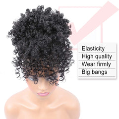 ENTRANCED STYLES close-up of curly synthetic fibers showing natural texture and bounce