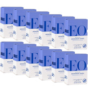 EO front packaging showing twelve 6-count packs for convenient supply and freshness