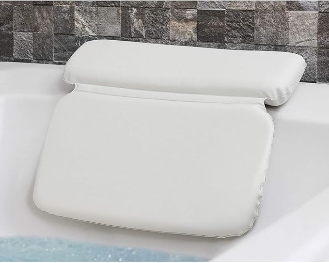 Epica bath pillow front view showing waterproof cushion and support