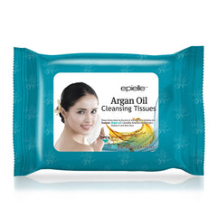 Close-up of Epielle wipe fiber texture highlighting gentle exfoliation without irritation