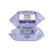 Equate front packaging showing two 40-count nighttime wipes packs and benefits