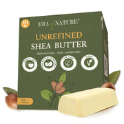 era of nature shea butter front packaging showing sealed kraft foil bag and label benefits