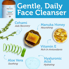 Era Organics pump dispensing cleanser demonstrating easy application