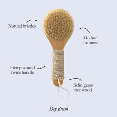 ESKER dry brush held in hand demonstrating compact size and comfortable control