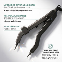 ESSENT-IX precision fusion tips detailed shot for controlled keratin bonding without residue