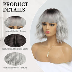 EssionTech side profile showing bangs and layered cut for face-framing benefit