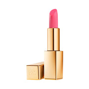 Estée Lauder front packaging showing shade 220 Powerful and luxurious gold case benefit: elegant storage