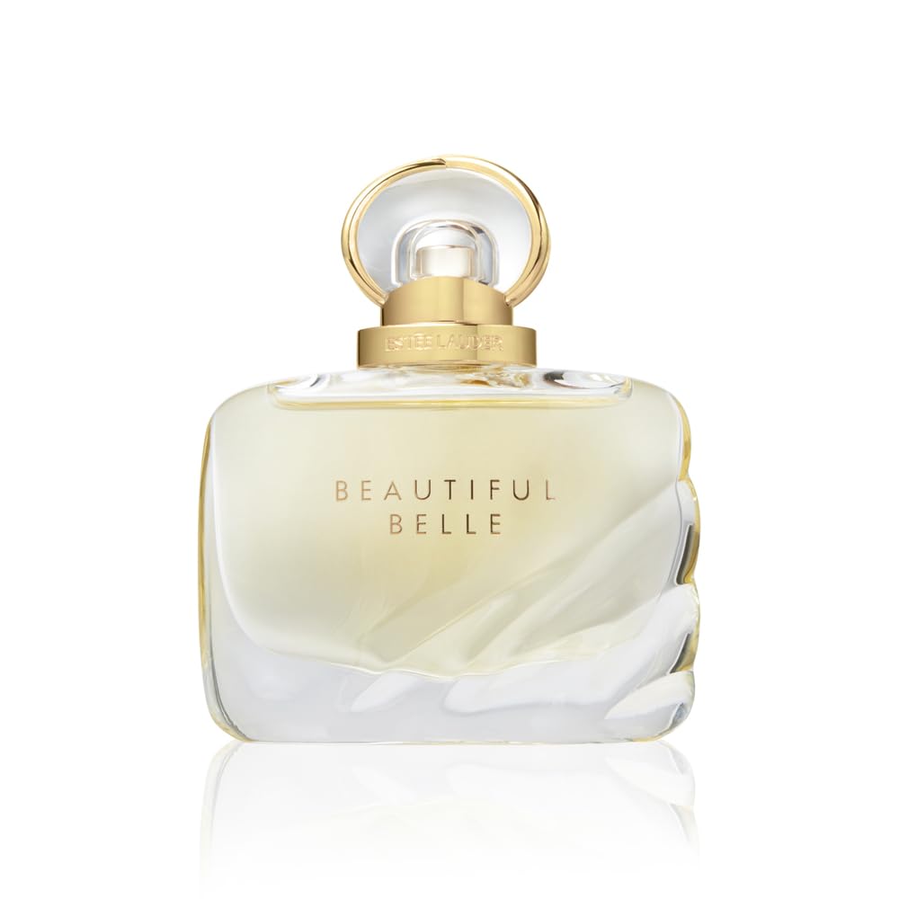 Estée Lauder beautiful belle front bottle showing elegant glass and label, inspires romance