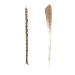 Estée Lauder triangular pencil tip close-up demonstrating precise hairlike strokes and accuracy