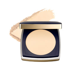 Estée Lauder compact front view showing sleek finish and portability