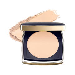 Estée Lauder compact front showing sleek finish and durable casing benefit: premium portability