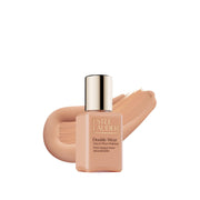 Estée Lauder Double Wear front bottle showing compact travel size and durable finish