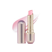 Estée Lauder front packaging showing compact tinted lip balm and benefits