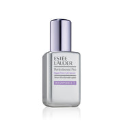 Estée Lauder front bottle showing label and sleek recyclable glass packaging for easy storage