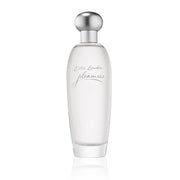 Estée Lauder Pleasures front bottle showing the label and clear glass for shelf appeal