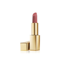 Estée Lauder front view of gold case showing refined packaging and lasting elegance