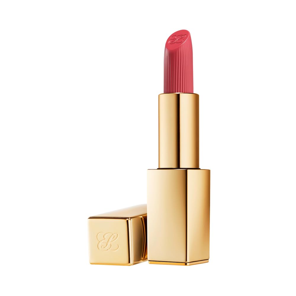 Estée Lauder front packaging showing shade and elegant gold case, luxurious gift appeal