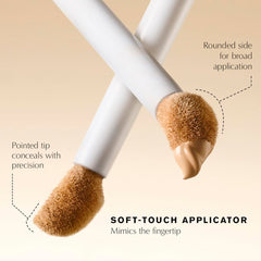Estée Lauder skincealer creamy texture swipe demonstrating smooth coverage and radiant finish