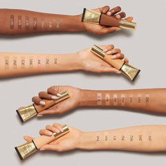 Estée Lauder Futurist texture liquid swipe demonstrating hydrating, radiant finish