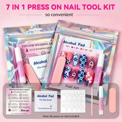 ESUOHYM close-up of kit tools showing prep pads and precision cuticle sticks for neat results