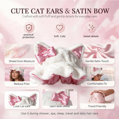 Etcial cat ears detail shot highlighting stylish design and bedtime charm