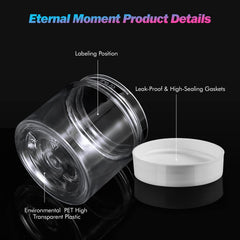 Eternal Moment top view showing wide mouth for easy filling and cleaning of small cosmetic jars