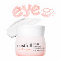ETUDE jar front view showing compact hydrating eye cream packaging and branding