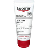 Eucerin front packaging showing two 2 oz tubes and benefits