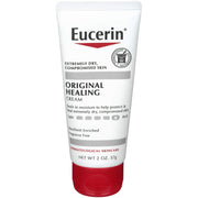 Eucerin front packaging showing two 2 oz tubes and benefits