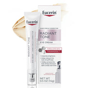 Eucerin front tube shot showing compact 0.5 oz packaging and brightening benefit