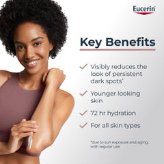 Eucerin close-up texture demonstrating lightweight, fast-absorbing hydration