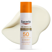 Eucerin front packaging showing SPF 50 for lightweight daily protection