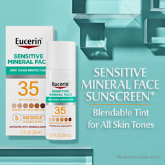 Eucerin lightweight lotion texture swirl demonstrating quick absorption
