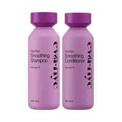 EVA·NYC front packaging of Frizz Fixer set showing bottles and benefits