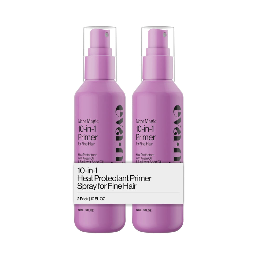 EVA·NYC front packaging showing the twin Mane Magic bottles and benefits