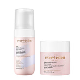Evereden front packaging showing both wash and cream for simple routine benefits