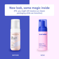 Evereden pump dispensing soft foam for easy gentle cleansing benefit
